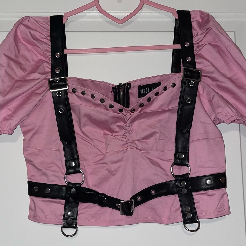 *SOLD OUT* No Tears Tonight Harness Crop Top - Picture 2 of 7